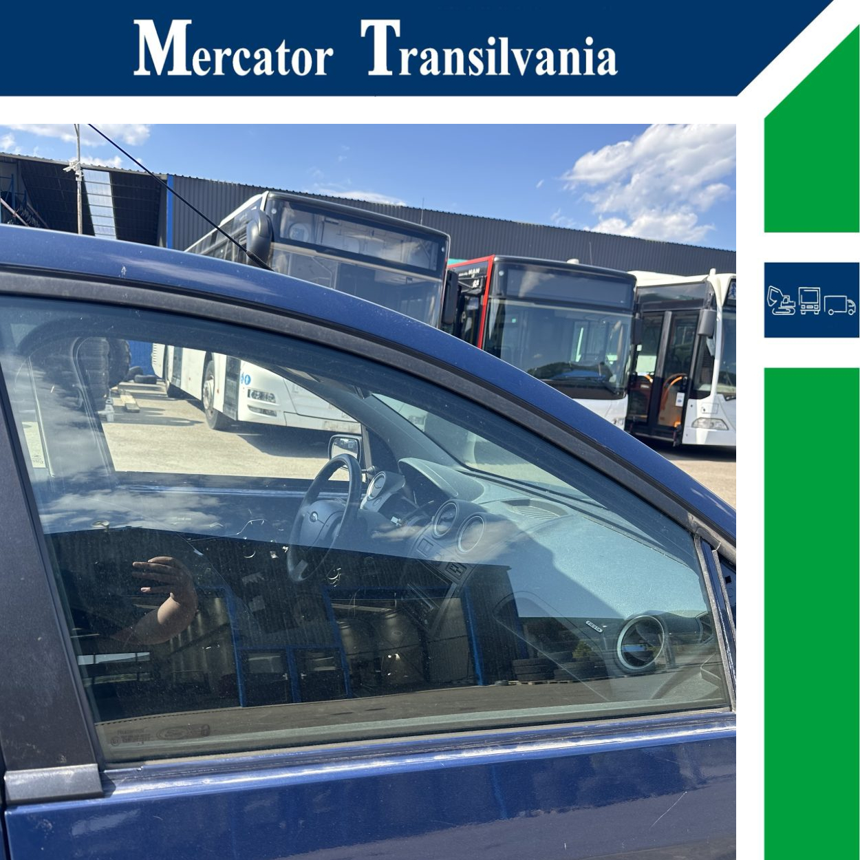Geam usa fata dreapta Ford