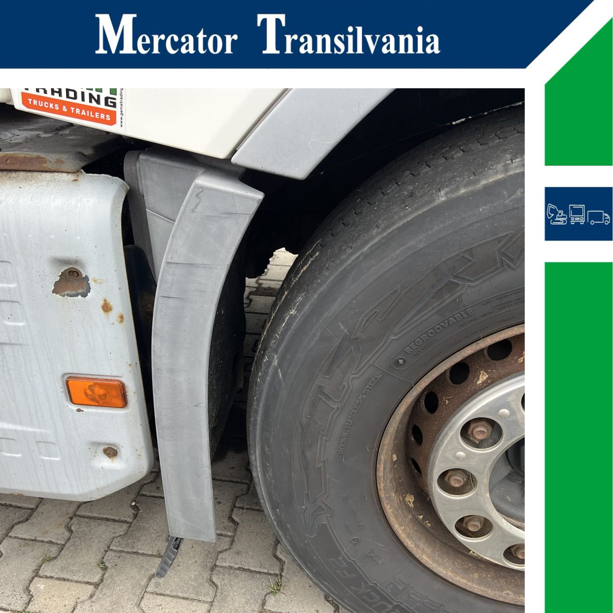 Aparatoare noroi spate cabina dreapta   Volvo