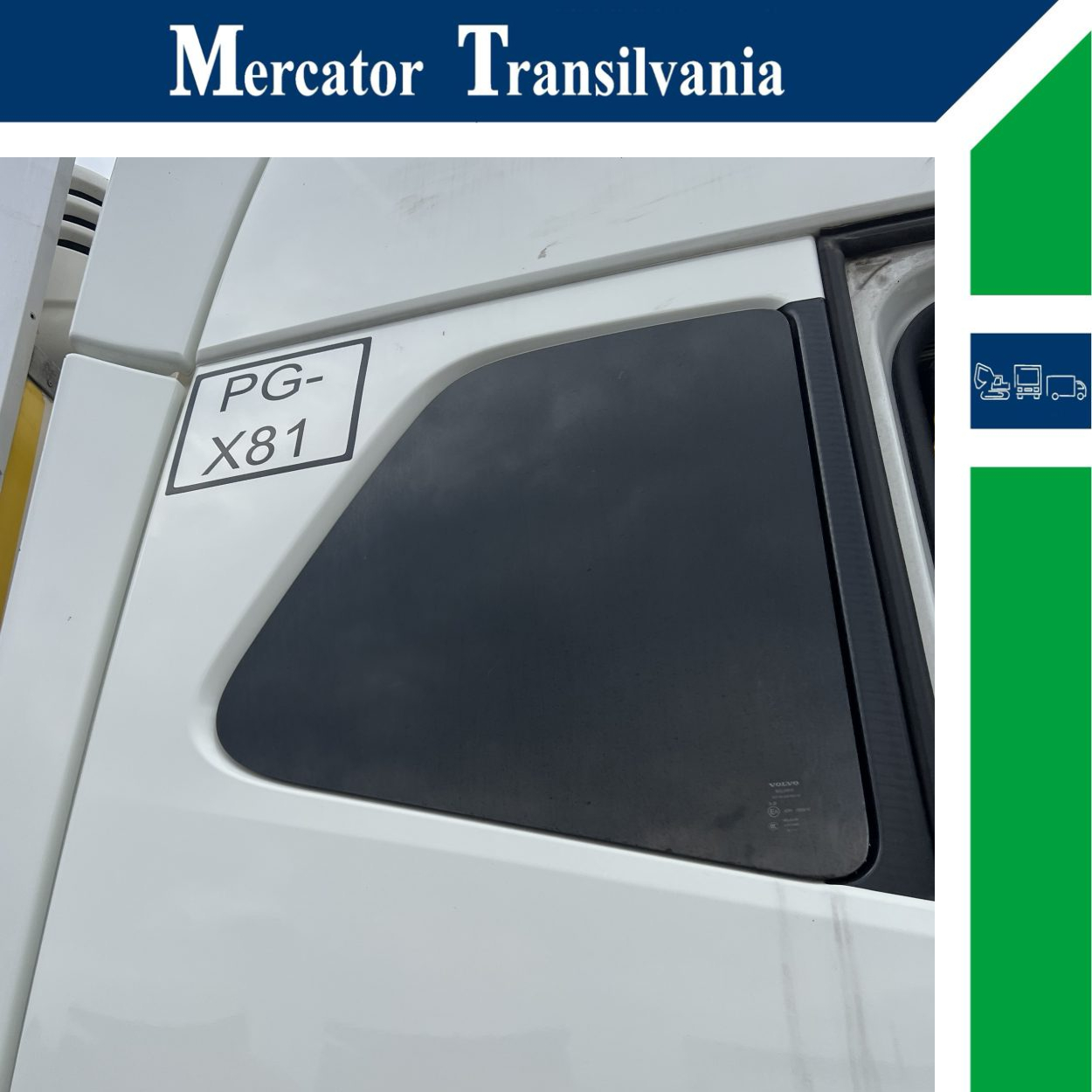 Geam lateral dreapta pasager Volvo